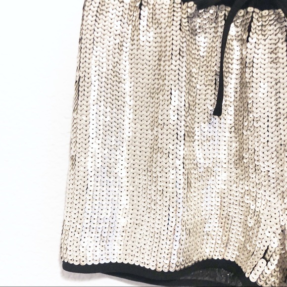 H&M | silver sequence dressy shorts - Picture 3 of 5